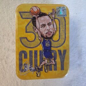 Stephen Curry Golden State Warriors NBA NBALAB Collector Tin Yellow Blue 30